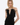 ALBERTA FERRETTI TOP TOP IN VISCOSA STRETCH CON PIUME