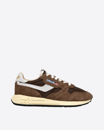 AUTRY SNEAKERS AUTRY REELWIND LOW IN NYLON E SUEDE BIANCO E TUNDRA