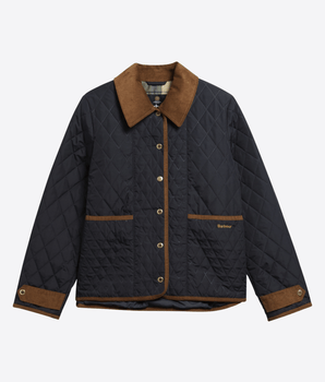BARBOUR GIACCA GIACCA TRAPUNTATA AINSDALE CON FINITURA PATCHWORK
