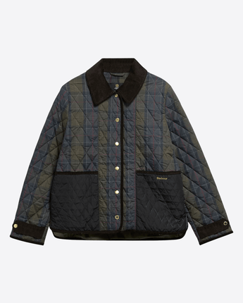 BARBOUR GIACCA GIACCA TRAPUNTATA AINSDALE CON MOTIVO A QUADRI
