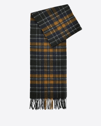 BARBOUR SCIARPA FOREST/BRONZE BROWN / UNI SCIARPA NEW CHECK TARTAN