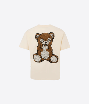 BARROW MAGLIA CREMA / 12A T-SHIRT BARROW CON ORSO E PERLE