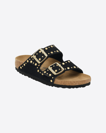 BIRKENSTOCK SANDALI ARIZONA RIVET IN PELLE SCAMOSCIATA