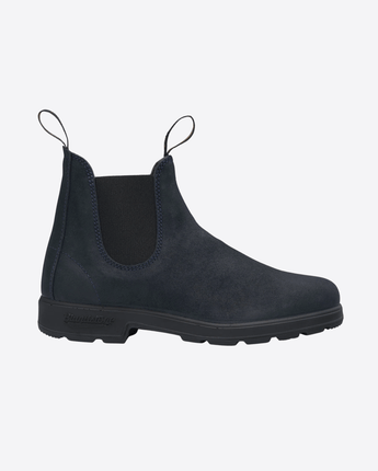 BLUNDSTONE SCARPE CHELSEA BOOTS - NAVY WAXED SUEDE 1912