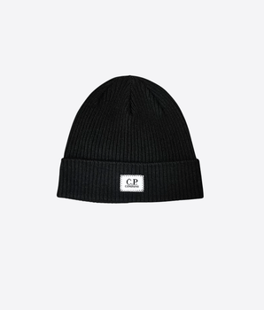 C.P. COMPANY CAPPELLO NERO / S CAPPELLO IN MAGLIA