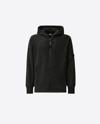 C.P. COMPANY FELPA FELPA CON CAPPUCCIO E FULL ZIP