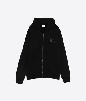 C.P. COMPANY FELPA FELPA CON ZIP E CAPPUCCIO