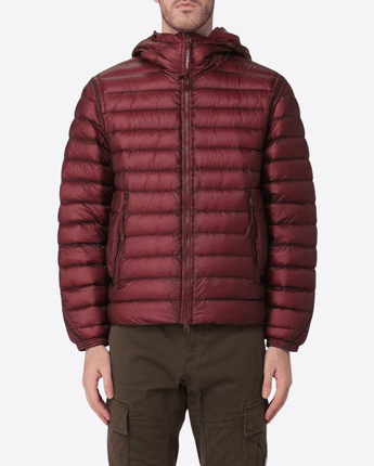 C.P. COMPANY GIACCA PIUMINO IN NYLON CON GOGGLE HOOD