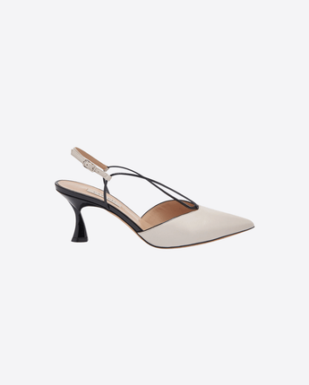 CASADEI SCARPE ECRU / 36,5 SLINGBACK ECRU'