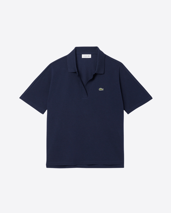 CB Bottazzo BLU / XS POLO FLUIDA RELAXED FIT IN PIQUÉ