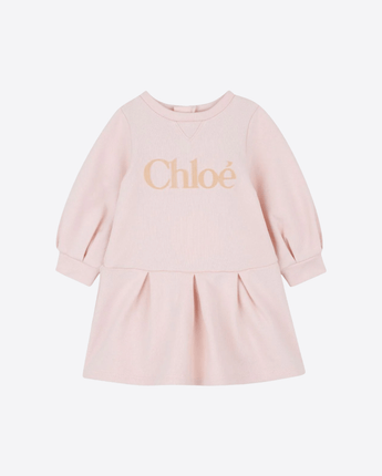 CHLOE ABITO ROSA / 6M ABITO CHLOE' CON LOGO