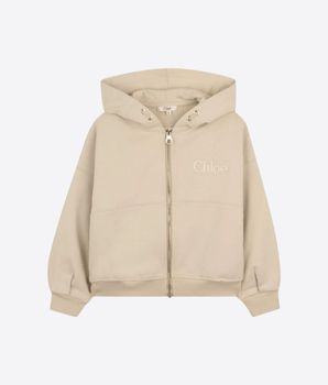 CHLOE FELPA FELPA CON ZIP E CAPPUCCIO