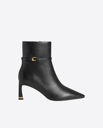 COCCINELLE SCARPE STIVALETTI IN PELLE LISCIA C-LOOK