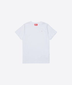 DIESEL T-SHIRT IN COTONE CON APPLICAZIONE METALLICA DIESEL