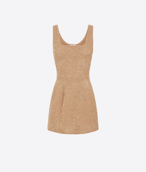 ELISABETTA FRANCHI ABITO MINI ABITO IN MAGLIA CON PAILLETTES
