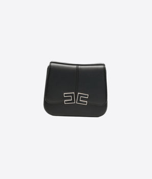 ELISABETTA FRANCHI BORSA NERO / UNI BORSA CON PLACCA LOGO