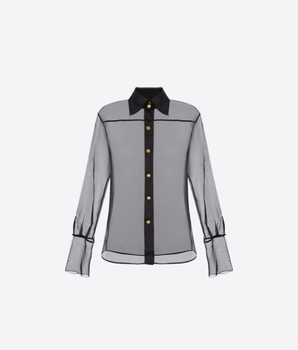 Elisabetta Franchi CAMICIA NERO / 40 CAMICIA IN ORGANZA