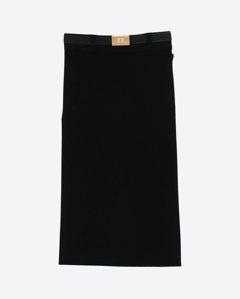 Elisabetta Franchi GONNA NERO / 10A GONNA CON APPLICAZIONE LOGATA