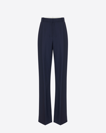 ELISABETTA FRANCHI PANTALONI PANTALONI IN FRESCO LANA GESSATO