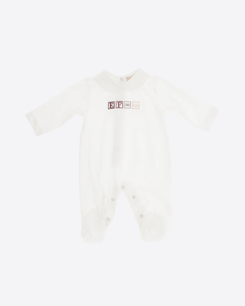 Elisabetta Franchi SET NEONATA PANNA / 3M TUTINA NEONATA CON LOGO