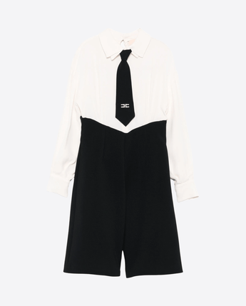 Elisabetta Franchi TUTA MILK / 10A TUTA INTERA CON NODO