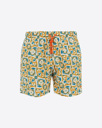 GALLO Abbigliamento e accessori OTTONE / S BOXER MARE UOMO FANTASIA BANDANA GIALLO