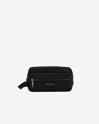 GIANNI CHIARINI BEAUTY NERO / UNI BEAUTY OSLO IN NYLON CON DETTAGLI IN PELLE