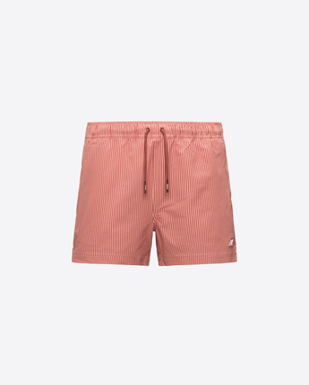 K-WAY COSTUME DA BAGNO WHITE/ORANGE / M COSTUME DA BAGNO HAZEL MID STRIPES BEACH