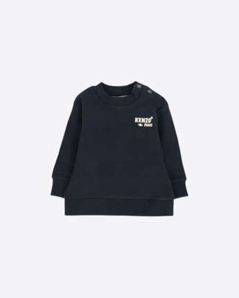 KENZO FELPA BLU / 18M FELPA IN COTONE FELPATO