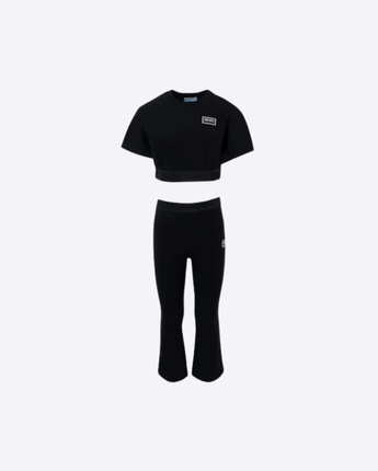 KENZO PANTALONE NERO / 8A COMPLETO KENZO CON LOGO