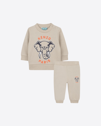KENZO SET NEONATA BEIGE / 9M SET COMPLETO NEONATO BEIGE