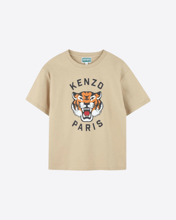 KENZO T-SHIRT BEIGE / 8A T-SHIRT A MANICHE CORTE
