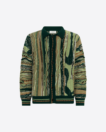 LANEUS CARDIGAN CARDIGAN BOXY IN JACQUARD