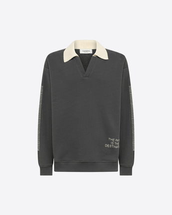 LANEUS POLO POLO SWEATSHIRT BOXY FIT