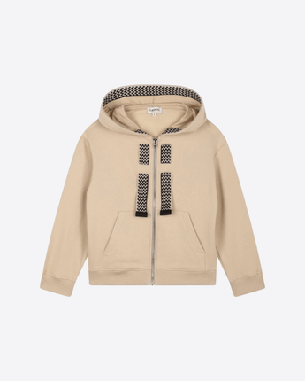 LANVIN Abbigliamento e accessori BEIGE / 10A CARDIGAN LUNGO CON CAPPUCCIO