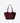 LAUREN RALPH LAUREN BORSA BURGUNDY / UNI TOTE TASHA PICCOLA IN PELLE SCAMOSCIATA