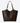LAUREN RALPH LAUREN BORSA MARRONE SCURO / UNI TOTE TASHA GRANDE IN CUOIO NAPPA