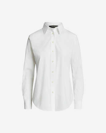 LAUREN RALPH LAUREN CAMICIA CAMICIA IN COTONE STRETCH ANTI-GRINZE
