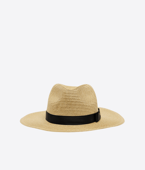 LAUREN RALPH LAUREN CAPPELLO NATURAL / UNI FEDORA IN PAGLIA INTRECCIATA