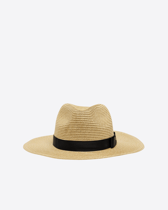 LAUREN RALPH LAUREN CAPPELLO NATURAL / UNI FEDORA IN PAGLIA INTRECCIATA