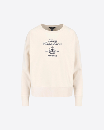 LAUREN RALPH LAUREN FELPA FELPA GIROCOLLO CON LOGO