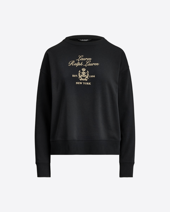 LAUREN RALPH LAUREN FELPA FELPA GIROCOLLO IN MISTO COTONE