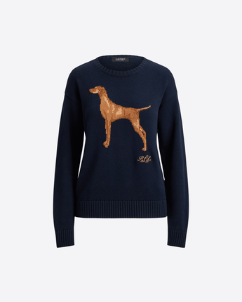 LAUREN RALPH LAUREN MAGLIA MAGLIA IN COTONE CON INTARSI