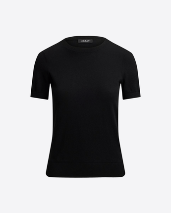 LAUREN RALPH LAUREN MAGLIA MAGLIA IN COTONE E MODAL A MANICHE CORTE