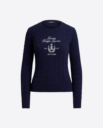 LAUREN RALPH LAUREN MAGLIA MAGLIONE A TRECCIA LAUREN RALPH LAUREN