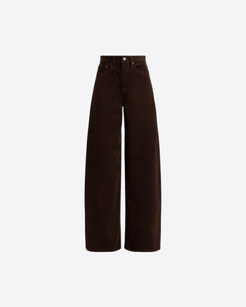 LAUREN RALPH LAUREN PANTALONI PANTALONI A VITA ALTA IN VELLUTO A COSTE