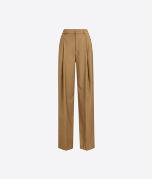 LAUREN RALPH LAUREN PANTALONI PANTALONI IN LANA CON PIEGHE