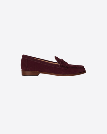 LAUREN RALPH LAUREN SCARPE DARK / 36 MOCASSINI WYNNIE IN CAMOSCIO