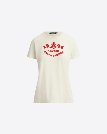 LAUREN RALPH LAUREN T-SHIRT T-SHIRT CON LOGO RICAMATO