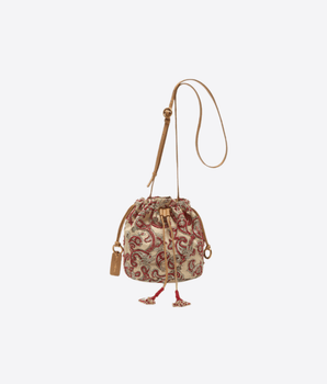 MALIPARMI BORSA BEIGE / UNI SECCHIELLO SUNSET PAISLEY